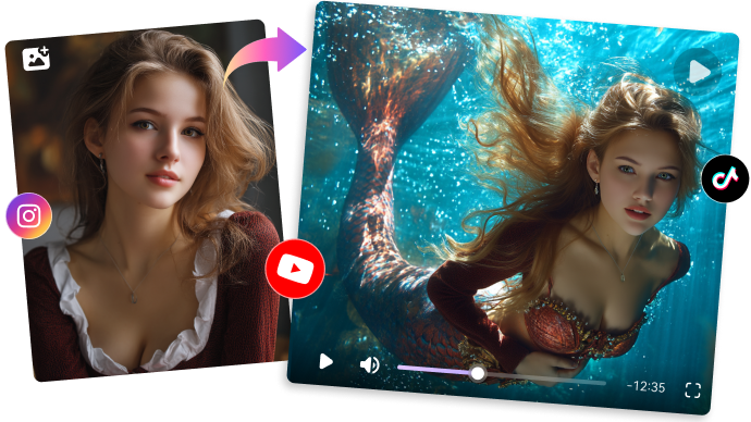 realistic ai Mermaid Effects from Photos