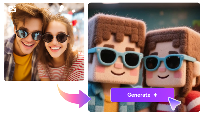 convert photo to minecraft style skin
