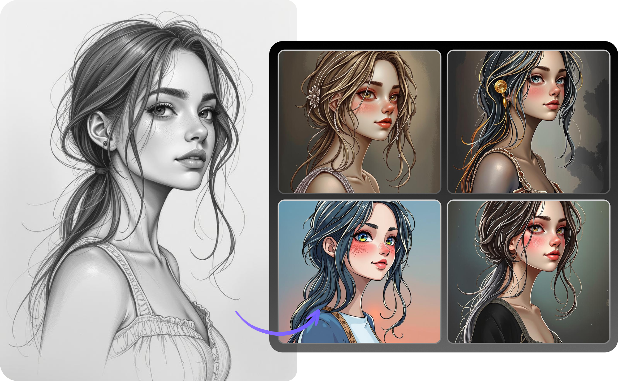 sketch to image banner