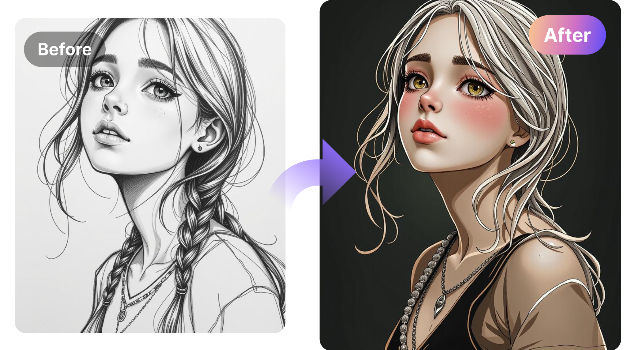 sketch to photo for instant art masterpiece creation