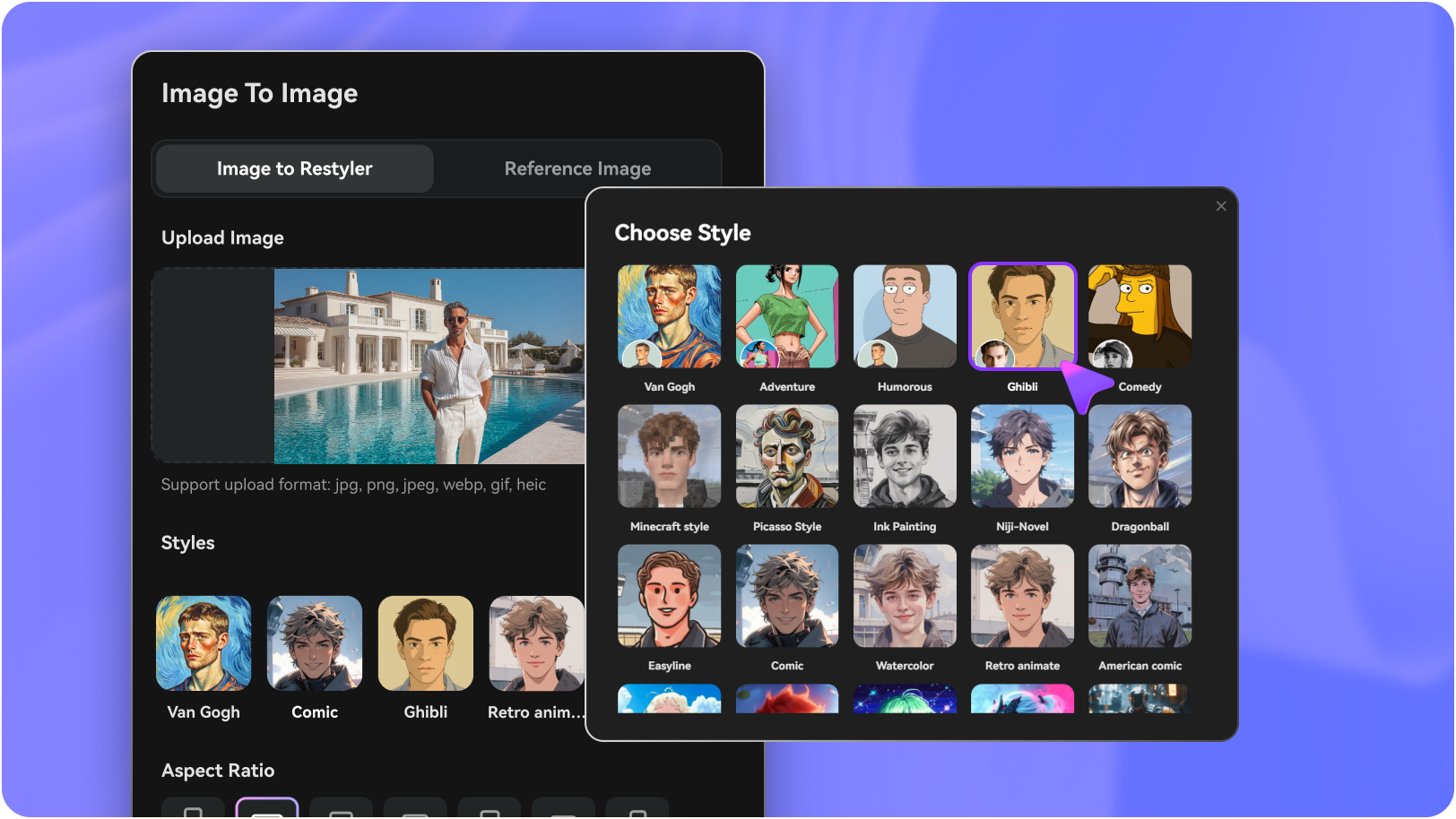 Select Your Output Image Style