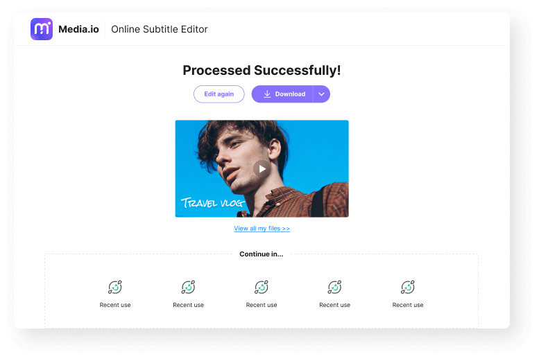 export the edited subtitles